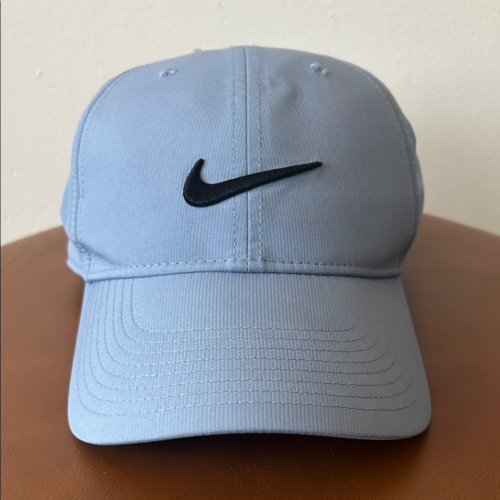 Nike Light Blue Baseball Cap with Black Swoosh